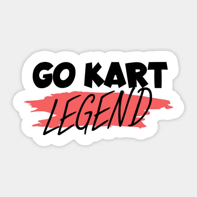 Go kart legend Sticker by maxcode